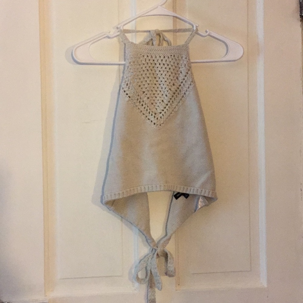 Crochet Crop Top Tank Top